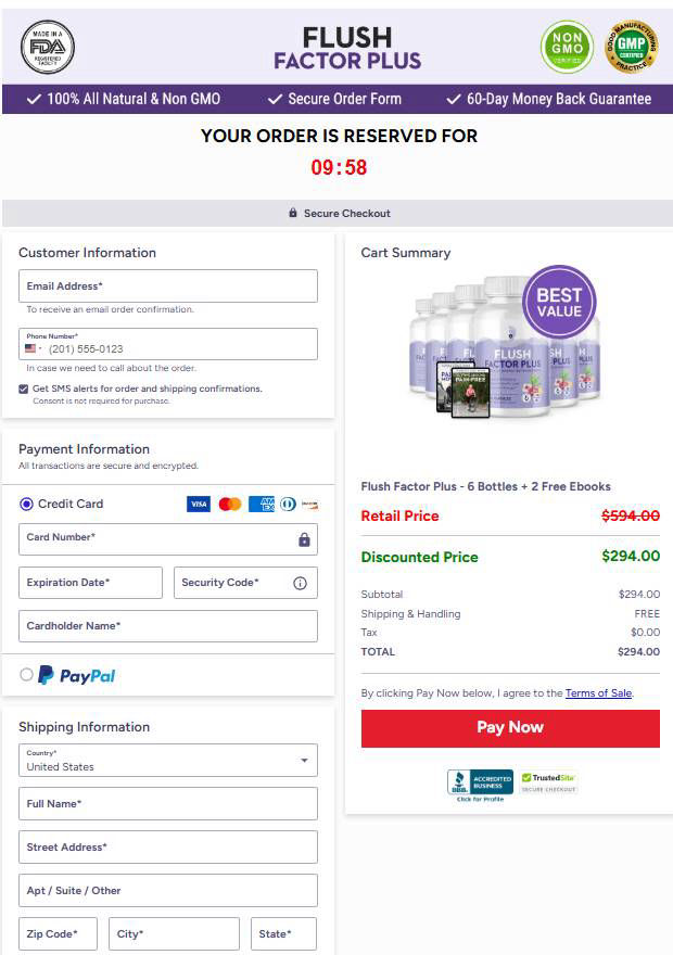 Flush Factor Plus - Secure checkout